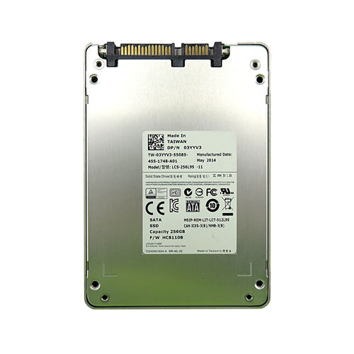 3YYV3 - Dell 256GB 2.5 inch MLC 6Gb/s SATA Solid State Drive