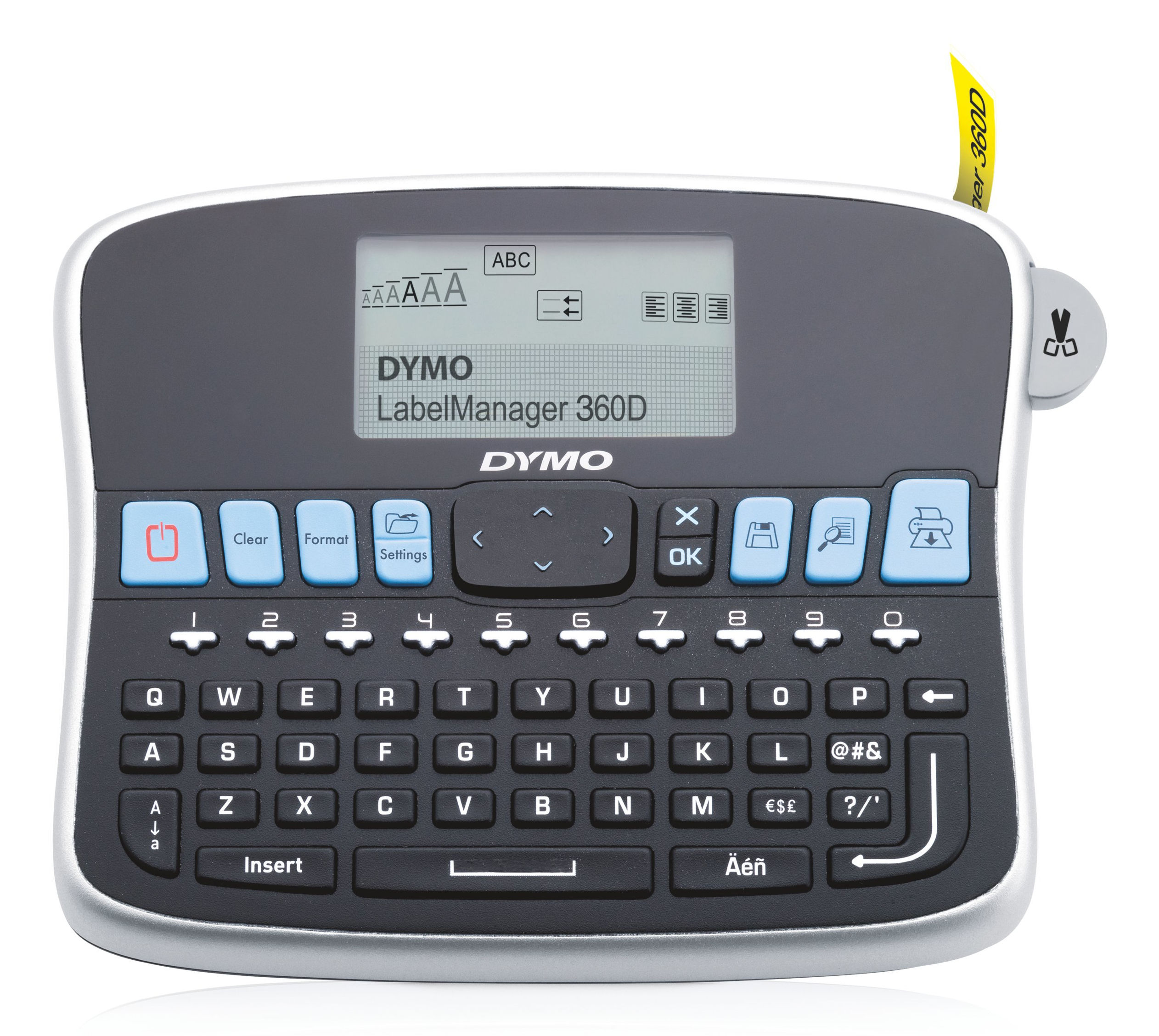 DYMO LabelManager 360D label printer Thermal transfer 180 x 180 DPI 12 mm/sec D1 QWERTY