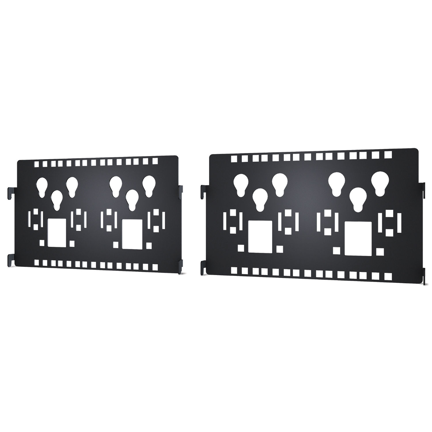 APC NetShelter Cable Management, Connector Accessory Bracket, for 12" Wide double-sided Vertical Cable Manager, Set of 2
