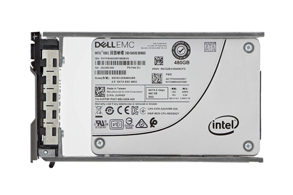 400-AXSL - Dell 480GB SATA Triple-Level Cell 2.5" Solid State Drive