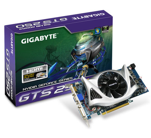 GIGABYTE GeForce GTS 250 512MB GDDR3