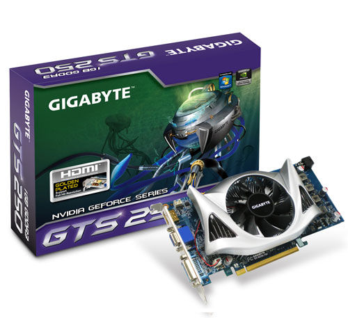 GIGABYTE GeForce GTS 250 1GB GDDR3