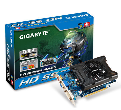 GIGABYTE GV-R557OC-1GI graphics card 1 GB GDDR3