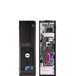 DELL OptiPlex 380SF Intel® Core™2 Duo E8500 3 GB DDR2-SDRAM 320 GB Intel® GMA 3100 Windows 7 Professional SFF PC Black