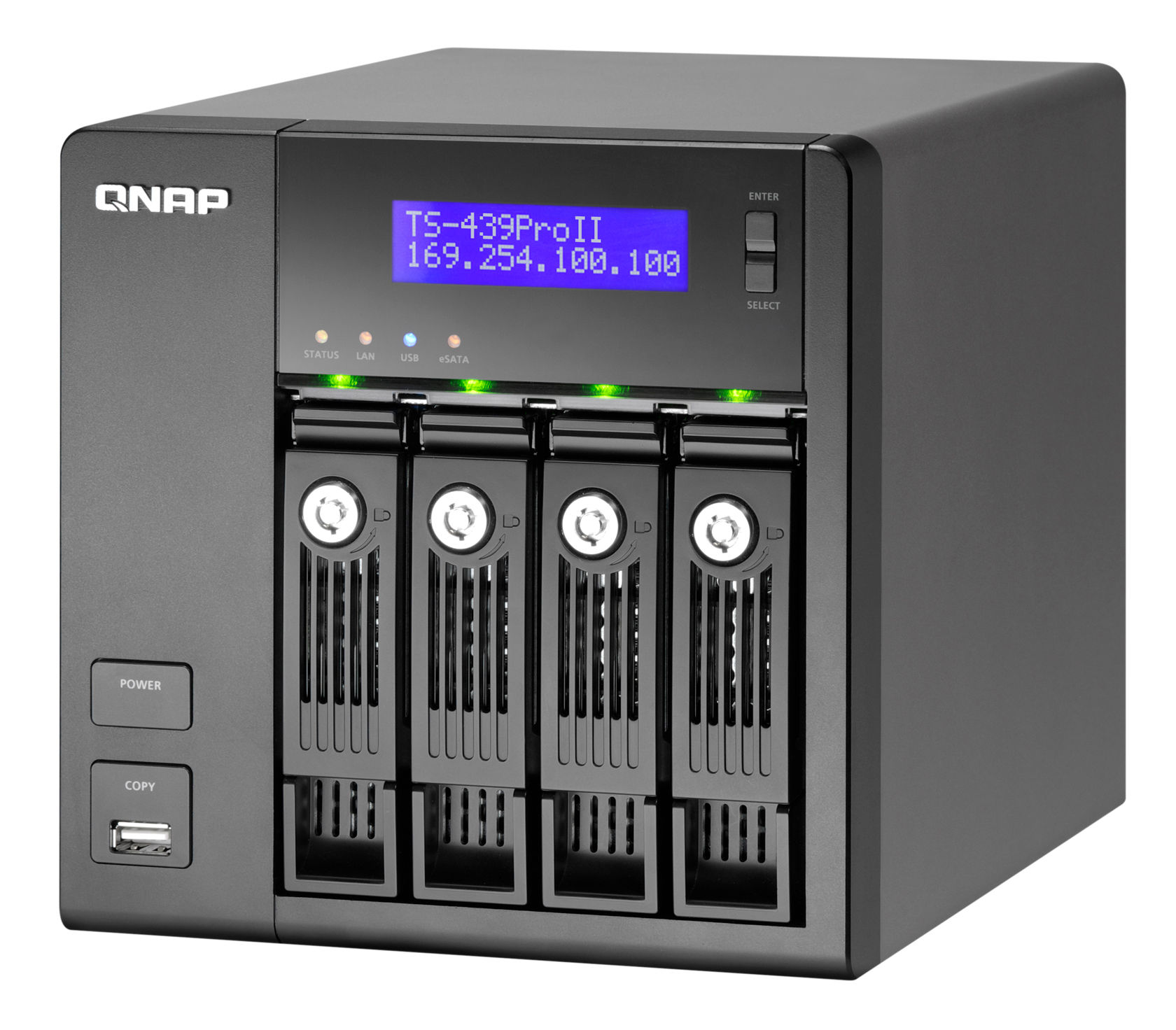 QNAP TS-439 Pro II/2TB Tower Intel Atom® D410 1 GB DDR2