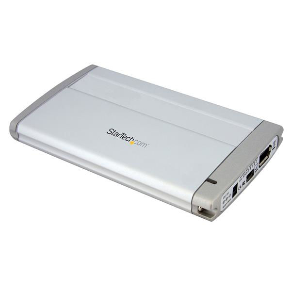 StarTech.com 2.5in USB FireWire SATA External Hard Drive Enclosure Silver 2.5"