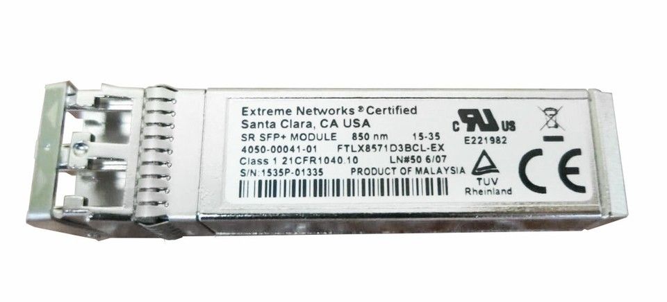 4050-00041-01 - Extreme Networks 850nm 300m SFP+ Transceiver