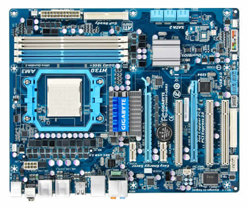 GIGABYTE GA-790XT-USB3 motherboard AMD 790X Socket AM3 ATX