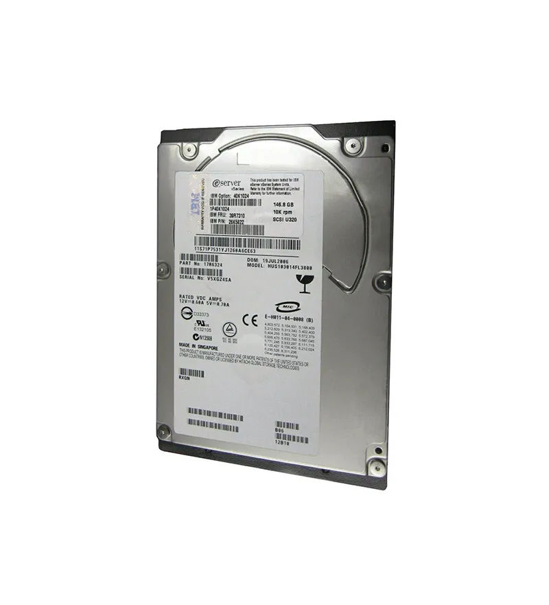 40K1024 - IBM 146GB 10000RPM SCSI 320MB/s 3.5-in Hard Drive