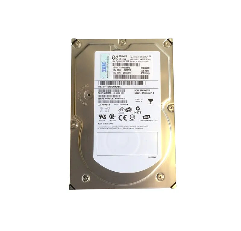 40K1025 - IBM 300GB 10000RPM SCSI 320MB/s 3.5-in Hard Drive