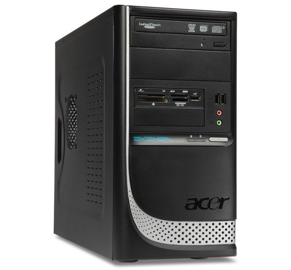 Acer Extensa E270 Intel® Core™2 Duo E7500 2 GB DDR2-SDRAM 320 GB Intel® GMA 3100 Linux Midi Tower PC Black, Silver