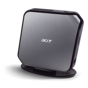 Acer Veriton N260G Intel Atom® N280 2 GB DDR2-SDRAM 160 GB HDD Windows 7 Professional Mini PC Black, Grey