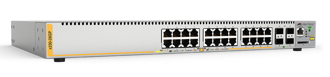 Allied Telesis AT-X230-28GP network switch Managed L3 Gigabit Ethernet (10/100/1000) Power over Ethernet (PoE) 1U Grey