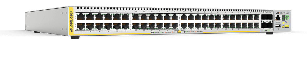 Allied Telesis AT-X510L-52GP network switch Managed L3 Gigabit Ethernet (10/100/1000) Power over Ethernet (PoE) Grey