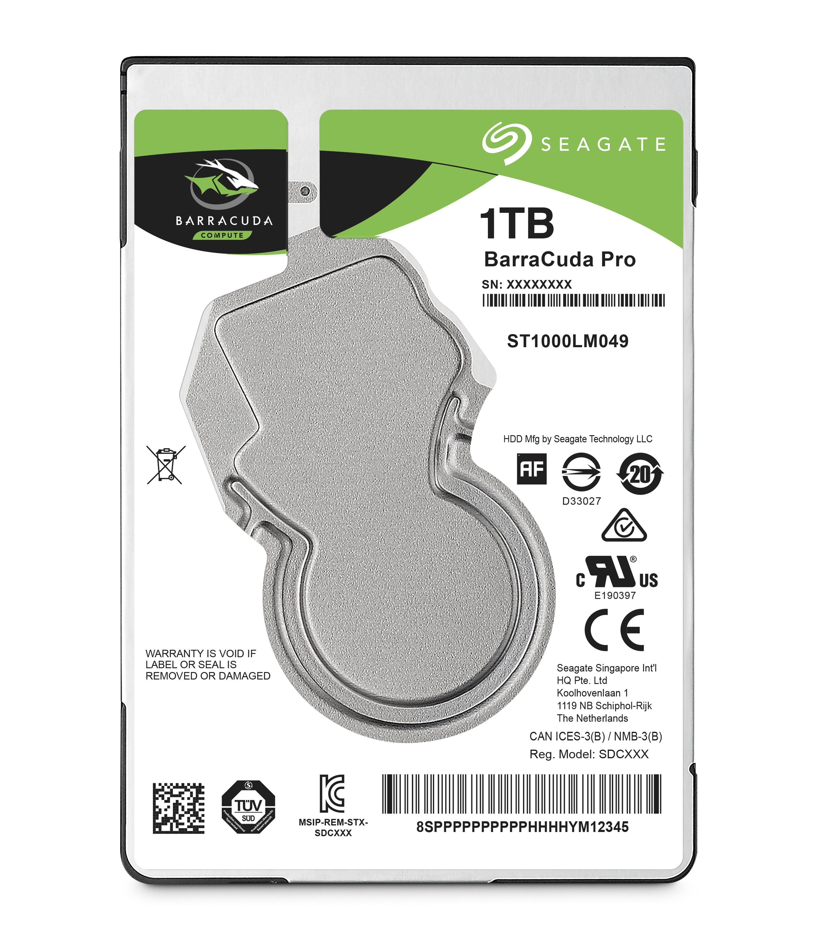 Seagate Barracuda Pro 1TB 2.5" SATA III HDD 7200 RPM | ST1000LM049