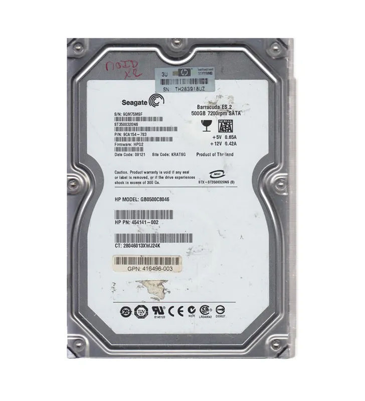 416496-003 - HP 500GB 7200RPM SATA 3Gb/s 3.5-in Hard Drive