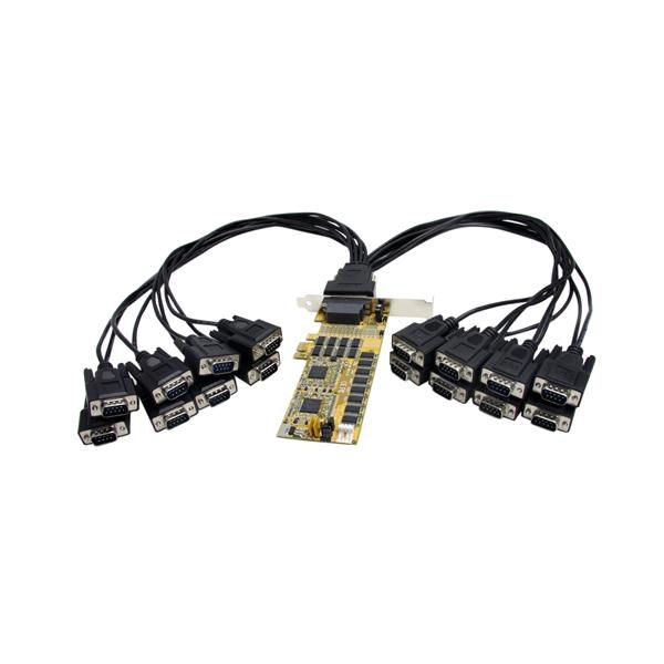 StarTech.com 16 Port Low Profile RS232 PCI Express Serial Card - Cable Included 0.9216 Mbit/s