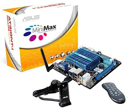 ASUS AT3IONT-I Deluxe NA (integrated CPU) mini ITX