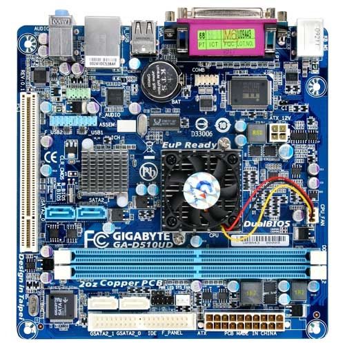 GIGABYTE GA-D510UD motherboard NA (integrated CPU) mini ITX