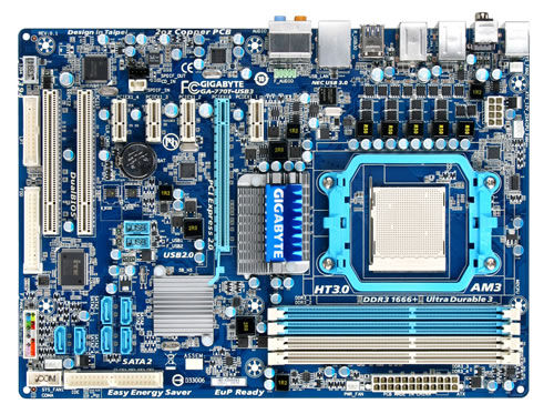 GIGABYTE GA-770T-USB AMD 770 Socket AM3 ATX