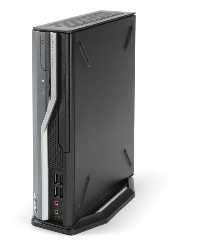 Acer Veriton L480G - Win7 Intel® Pentium® E5400 2 GB DDR3-SDRAM 320 GB Intel® GMA X4500 Windows 7 Professional SFF PC Black, Silver