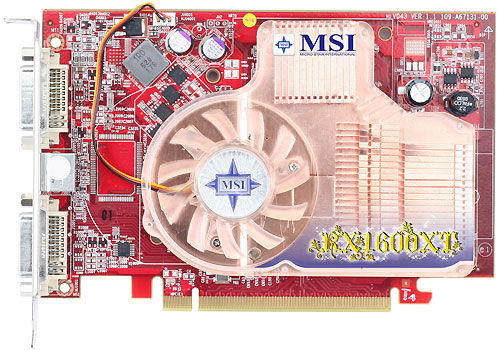 MSI RX1600XT-T2D256E graphics card GDDR3