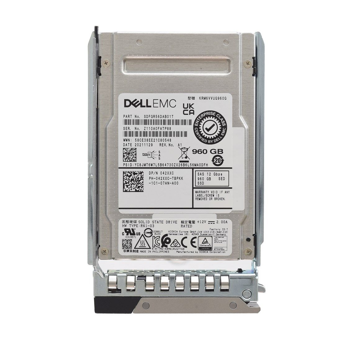 42XXC - Dell 960GB SAS Triple-Level Cell SFF 2.5" Solid State Drive