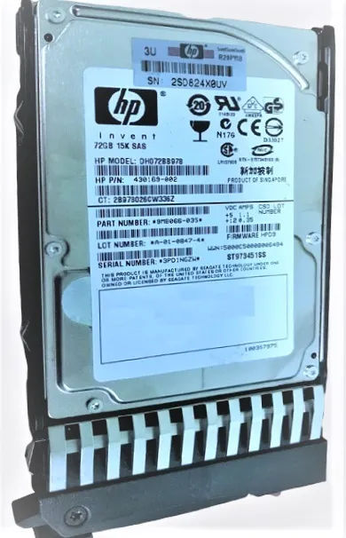 430169-002 - HP 72GB SAS 15000RPM 2.5-Inch Hard Drive