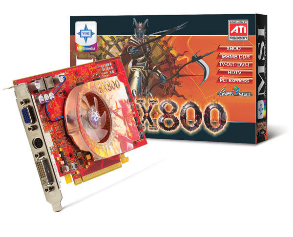 MSI RX800-TD128E graphics card GDDR