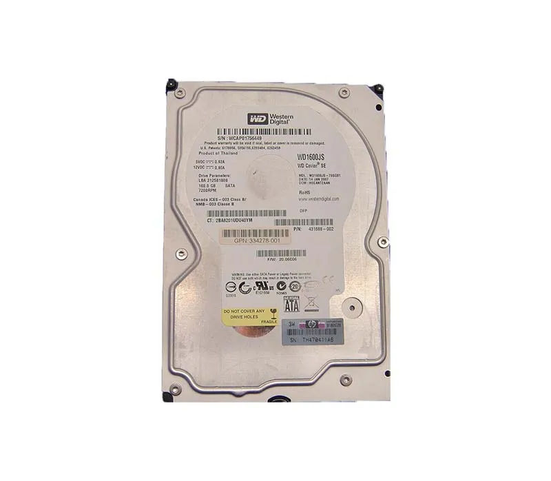 431688-002 - HP 160GB 7200RPM SATA 1.5Gb/s 3.5-in Hard Drive