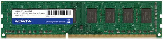 ADATA SU3U1333C4G9-3 memory module 12 GB 3 x 4 GB DDR3 240-pin DIMM