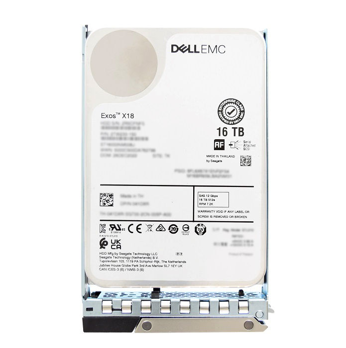 43J13 - Dell 16TB 7200RPM SAS 12Gb/s 3.5-Inch Hard Drive