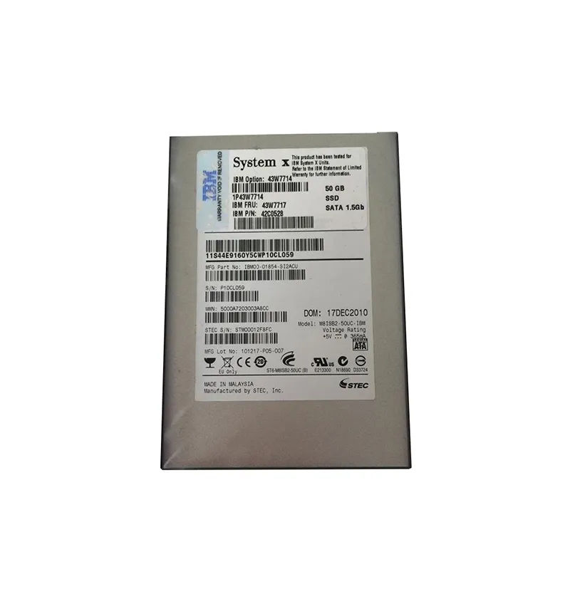 43W7717 - IBM 50GB 2.5 inch SLC 1.5Gb/s SATA Solid State Drive