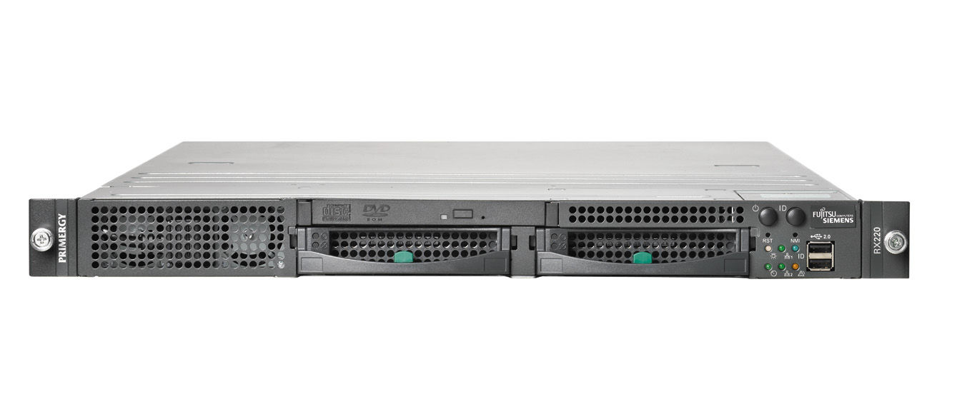 Fujitsu PRIMERGY RX220 server Rack (1U) AMD Opteron 2 GHz 1 GB DDR2-SDRAM 500 W