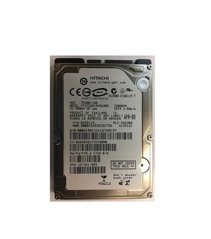 447361-003 - HP 160GB 7200RPM SATA 3Gb/s 2.5-in Hard Drive