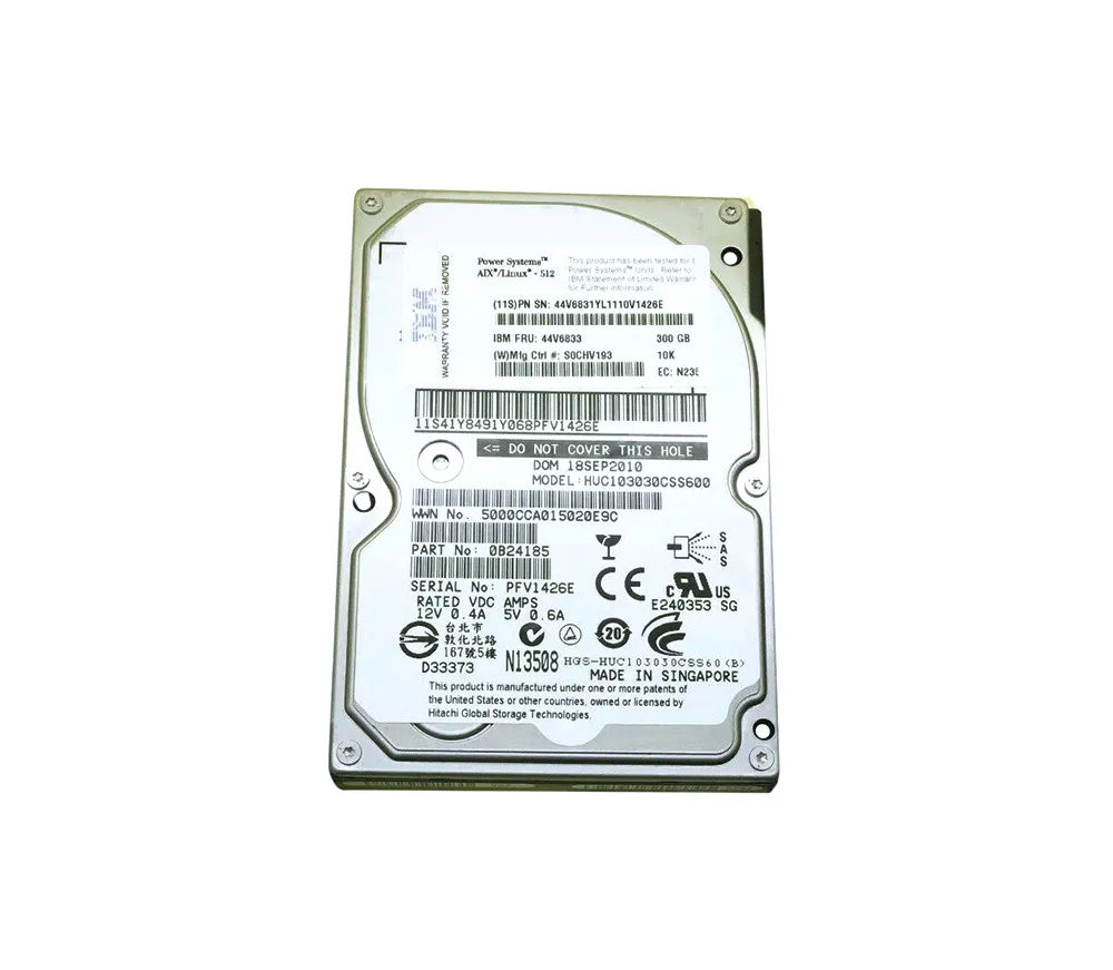 44V6831 - IBM 300GB 10000RPM SAS 6Gb/s Hot Swap 2.5-in HDD