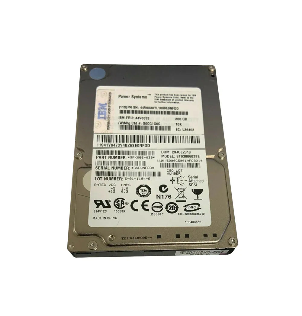 44V6838 - IBM 300GB 10000RPM SAS 6Gb/s Hot Swap 2.5-in HDD