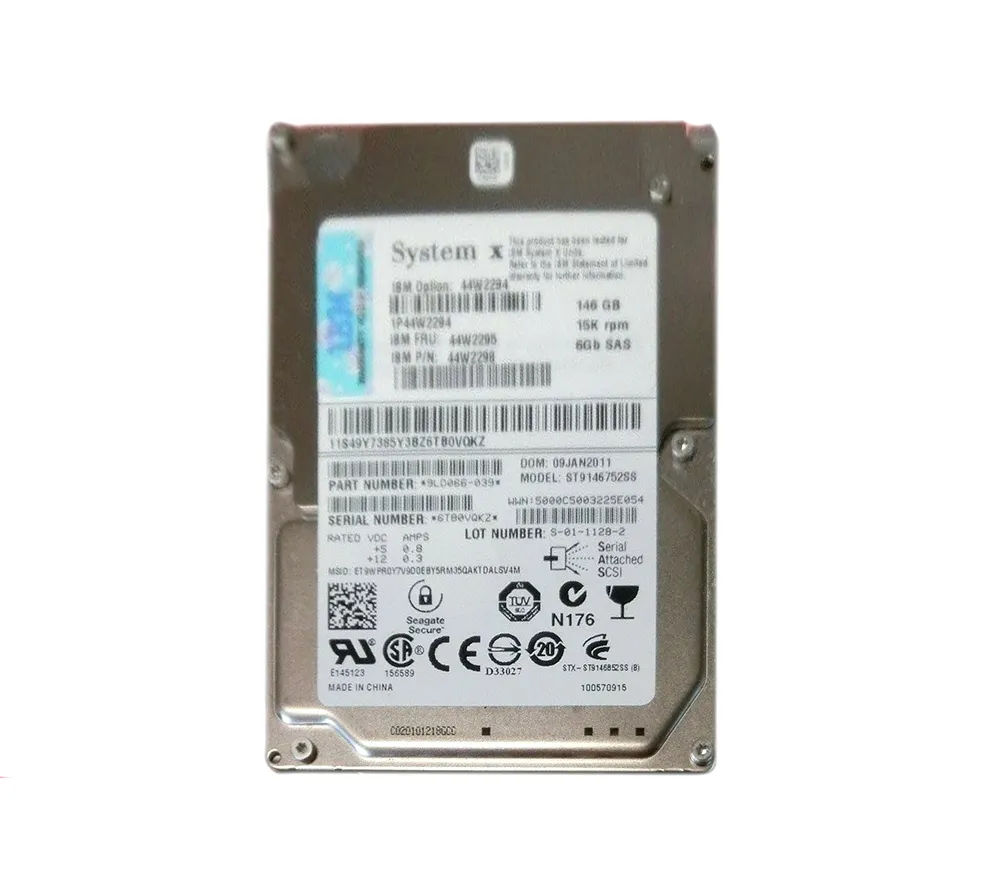 44W2294 - IBM 146GB 15000RPM SAS 6Gb/s Hot Swap 2.5-in HDD