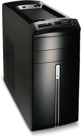 Acer Gateway DX4820-07M Intel® Core™2 Quad Q8300 4 GB DDR3-SDRAM 640 GB Intel® GMA X4500 Windows Vista Home Premium Tower PC Black