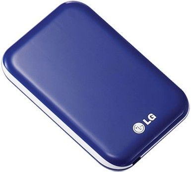 LG 320GB XD5 external hard drive 5400 RPM 2.5" Blue