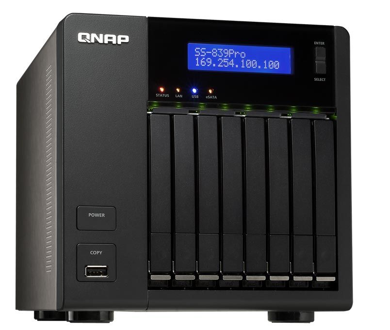QNAP SS-839 Pro Turbo NAS Tower Black