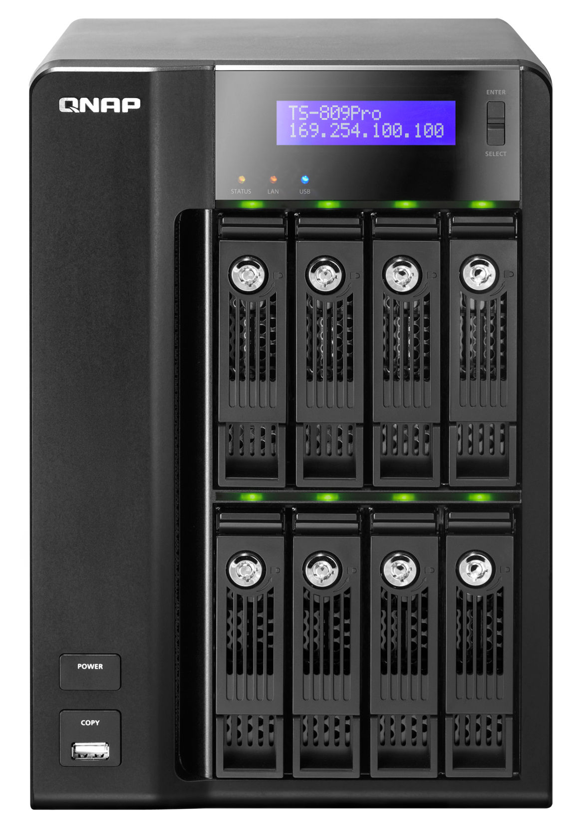 QNAP TS-809 Pro Turbo NAS Tower Black