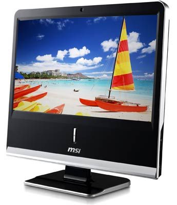 MSI AP1920-006EU All-in-One PC/workstation Intel Atom® D510 47 cm (18.5") 2 GB DDR2-SDRAM 320 GB Intel® GMA 3150 Windows 7 Home Premium Black
