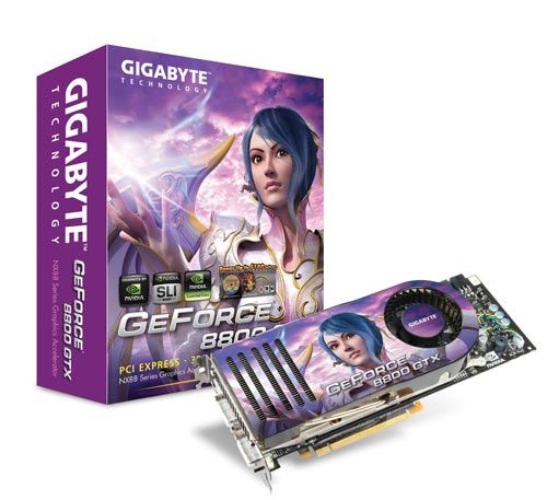 GIGABYTE NX88X768H-RH graphics card GeForce 8800 GTX GDDR3