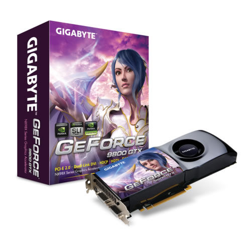 GIGABYTE GV-NX98X5B graphics card GeForce 9800 GTX GDDR3