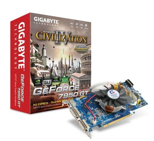 GIGABYTE GeForce 7950 GT NVIDIA GDDR3