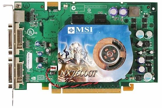 MSI GeForce 7600GT, 256MB DDR3 GDDR3
