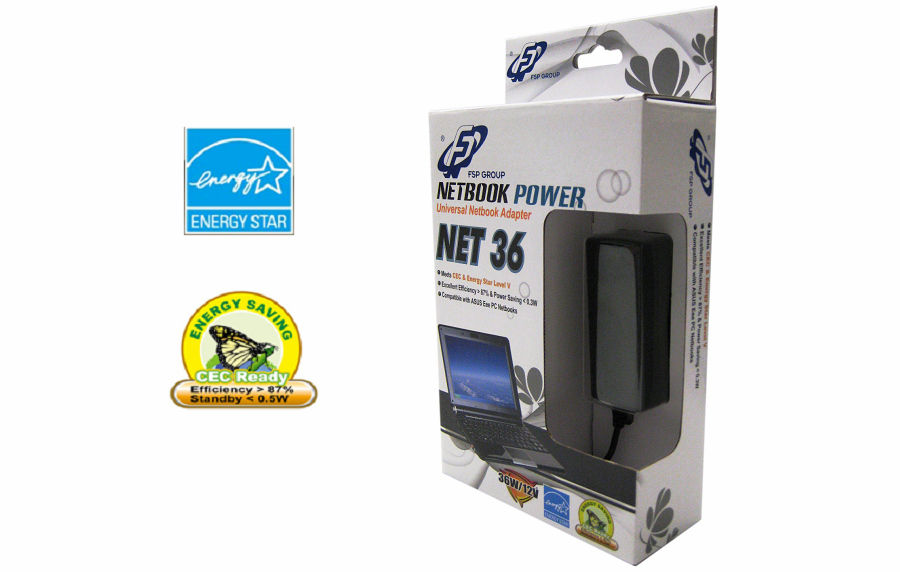 FSP NET 36 power adapter/inverter 36 W Black