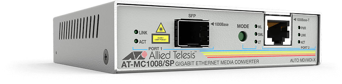 Allied Telesis 1000Base-T, SFP Standalone Media Converter network media converter 1000 Mbit/s