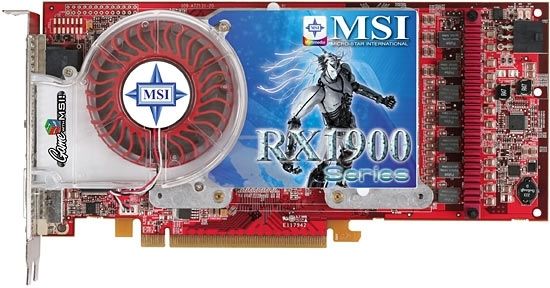 MSI RX1900 CROSSFIRE graphics card GDDR3